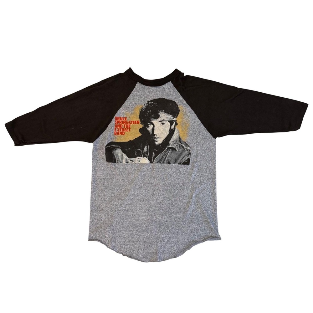 Vintage Bruce Springsteen E Street Band World Tour 84-85 Raglan Shirt Mens L USA